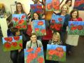 party and paint poppies